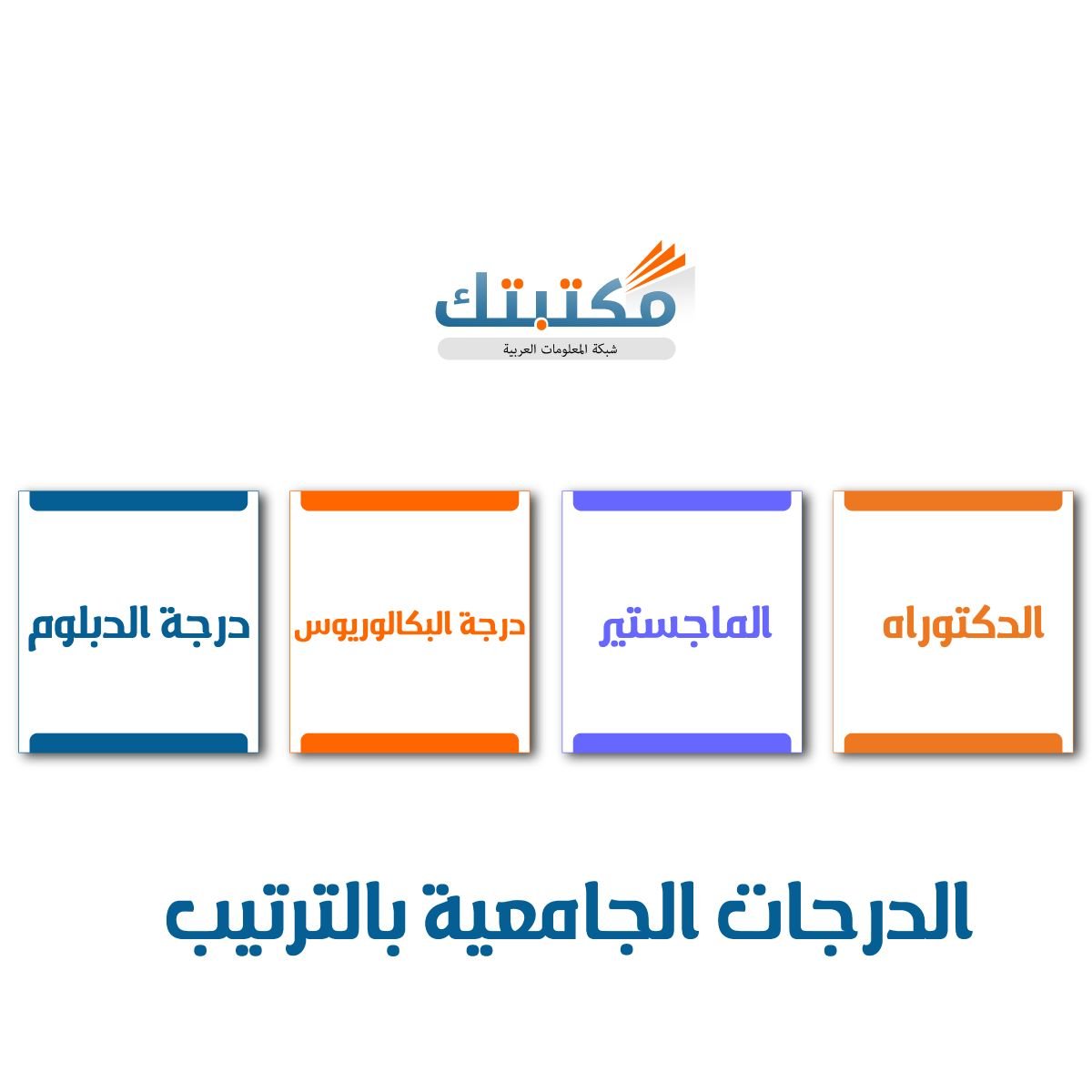 الدرجات الجامعية بالترتيب